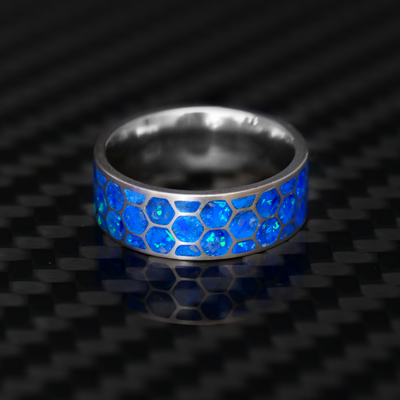 Hexagon Winter's Howl Glowstone Ring - Patrick Adair Designs