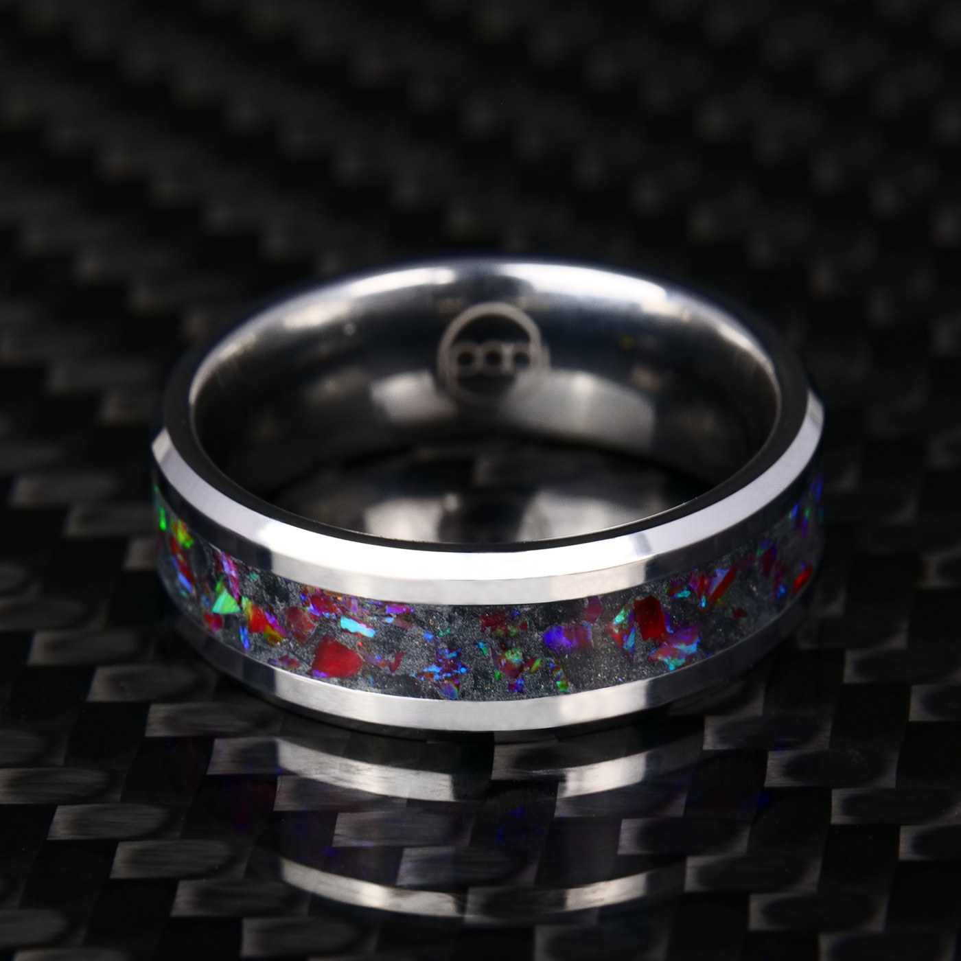 The Imperial | Opal and Tungsten Glowstone Ring - Patrick Adair Designs