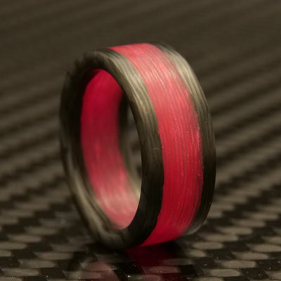 Lava Radiance Carbon Fiber Glow Ring - Patrick Adair Designs