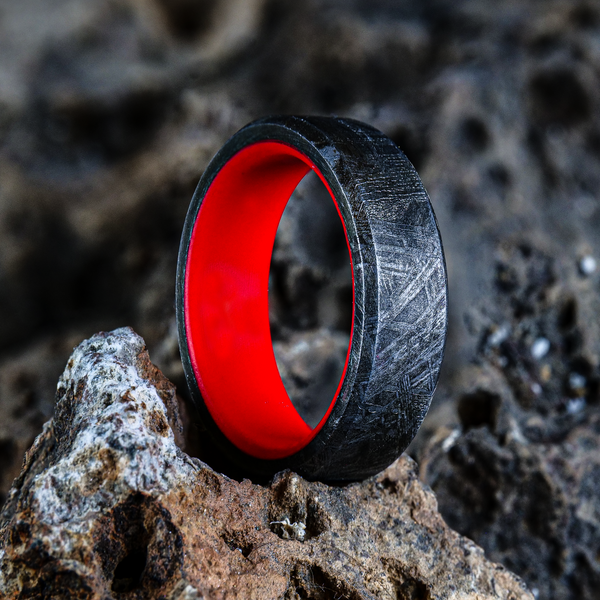 Meteorite Wedding Band 6mm Meteorite Ring Custom Meteorite Wedding Rings -  Etsy