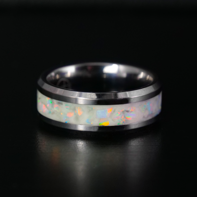 October Birthstone Ring | Opal Glowstone Ring - Patrick Adair Designs