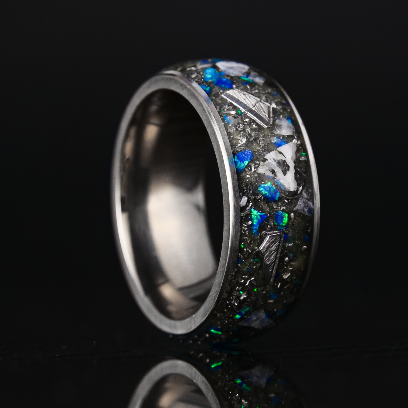 Star Dust™ Halo Ring on Titanium - Patrick Adair Designs
