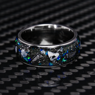 Star Dust™ Halo Ring on Titanium - Patrick Adair Designs