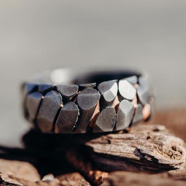 Obsidian Superconductor Ring - Patrick Adair Designs